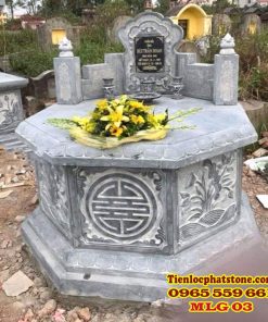 Mộ lục giác đá 03