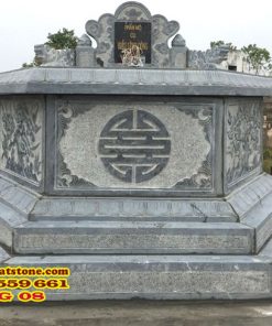 Mộ lục giác đá 08