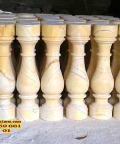 Lan can con tiện đá 01