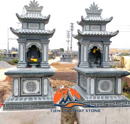 Hoàn thiện hai ngôi mộ đá hai mái tại Tĩnh Gia Thanh Hóa