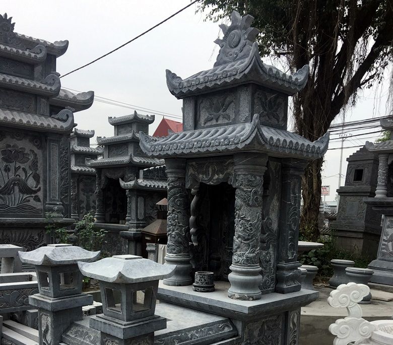 Mộ đá đen đẹp 4