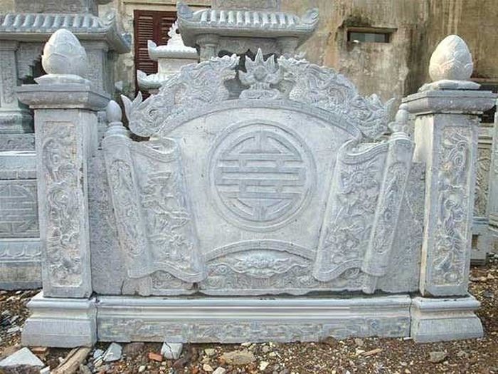 Các mẫu bình phong đá nhà thờ Hán tự đẹp và ý nghĩa nhất 8
