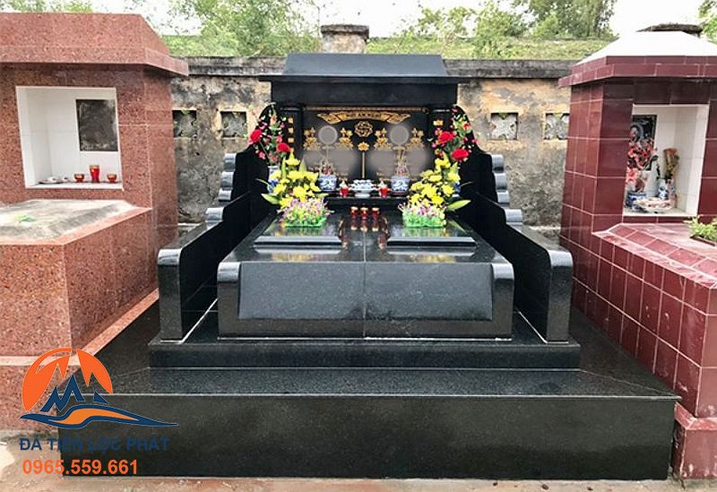 Mẫu mộ ốp đá 11