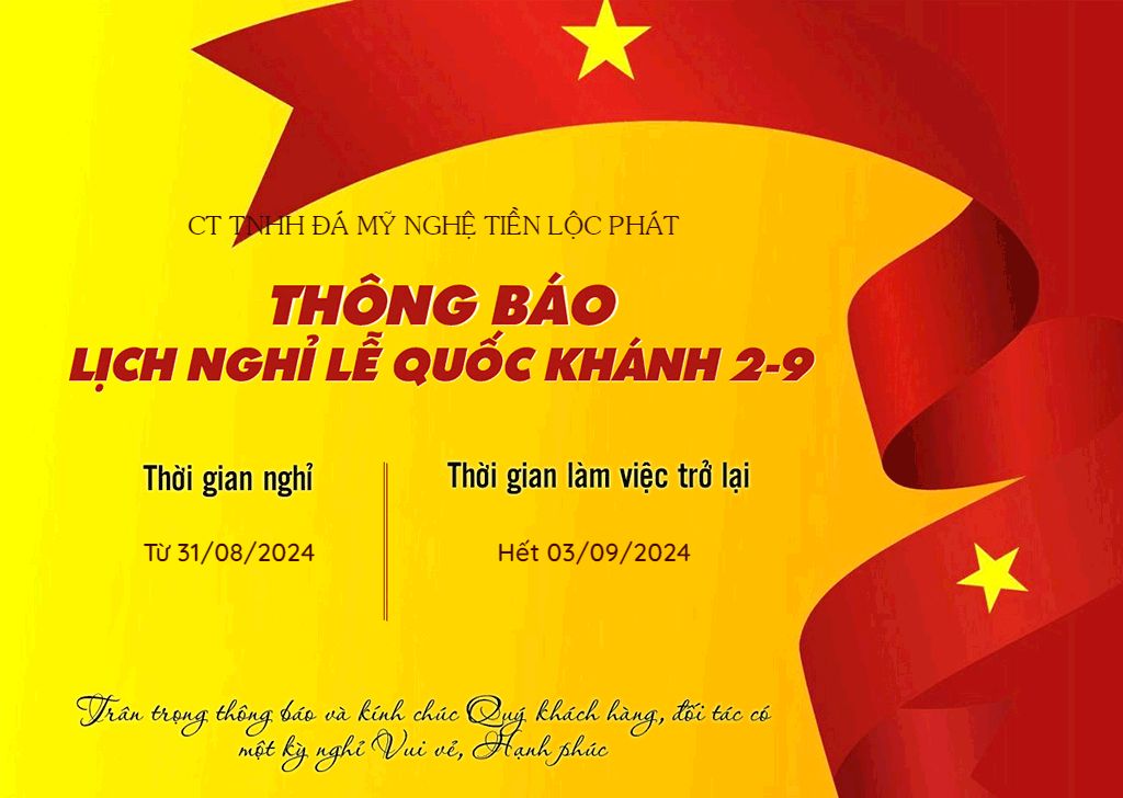 Thông báo nghỉ lễ quốc khách 02/09/2024